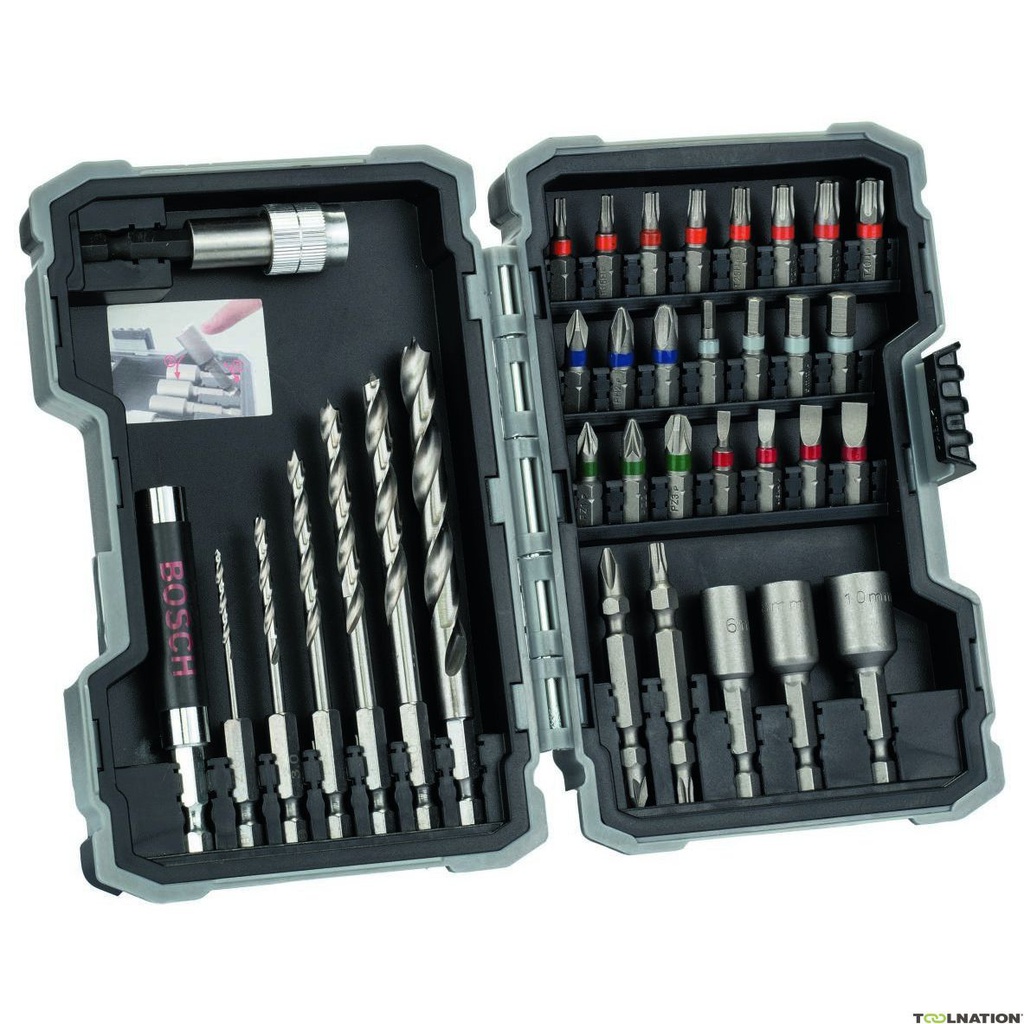BOSCH COFFRET D’EMBOUTS DE VISSAGE EXTRA-DURS, 35 PIÈCES   [2607017327]