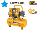 INGCO COMPRESSEUR SILENCIEUX 15L 1100W(1.5HP) NR [ACS111152]