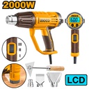 [HG200058] INGCO DECAPEUR THERMIQUE 2000W LCD +3BUSES + 1RACLEUR SI  