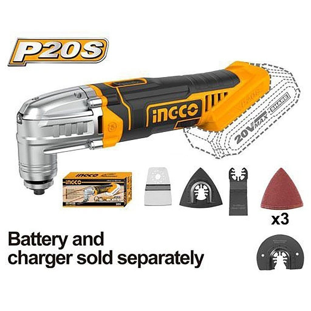 INGCO OUTIL MULTIFONCTIONS 20V (SANS BATTERIE/SANS CHARG [CMLI2022]
