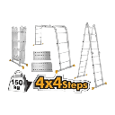 [THLAD04441] ECHELLE 4X4 TRANSFORMABLE 3 PLANS + STABILIS TOTAL