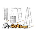 ECHELLE 4X4 TRANSFORMABLE 3 PLANS + STABILIS TOTAL