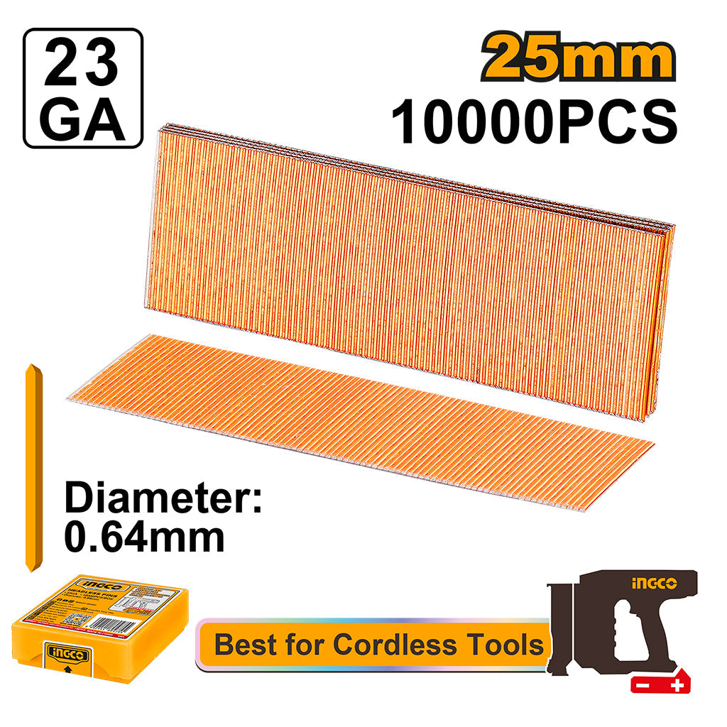 INGCO CLOUS GALVANISES 1000PCS 25MM SANS TETE POUR CBNLI [ANA06825]