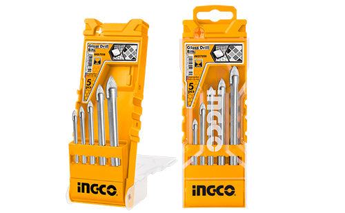 INGCO JEU DE 5 FORETS À VERRE 4MM,5MM,6MM,8MM,10MM NR [AKD7058]