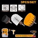 INGCO JEU DE 3 BROSSES DE NETTOYAGE POUR VISSEUSE NR [WCB0301]