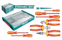 [THKTV02H091] TOTAL ENSEMBLE D OUTILS A MAIN ISOLES 9 PIECES  