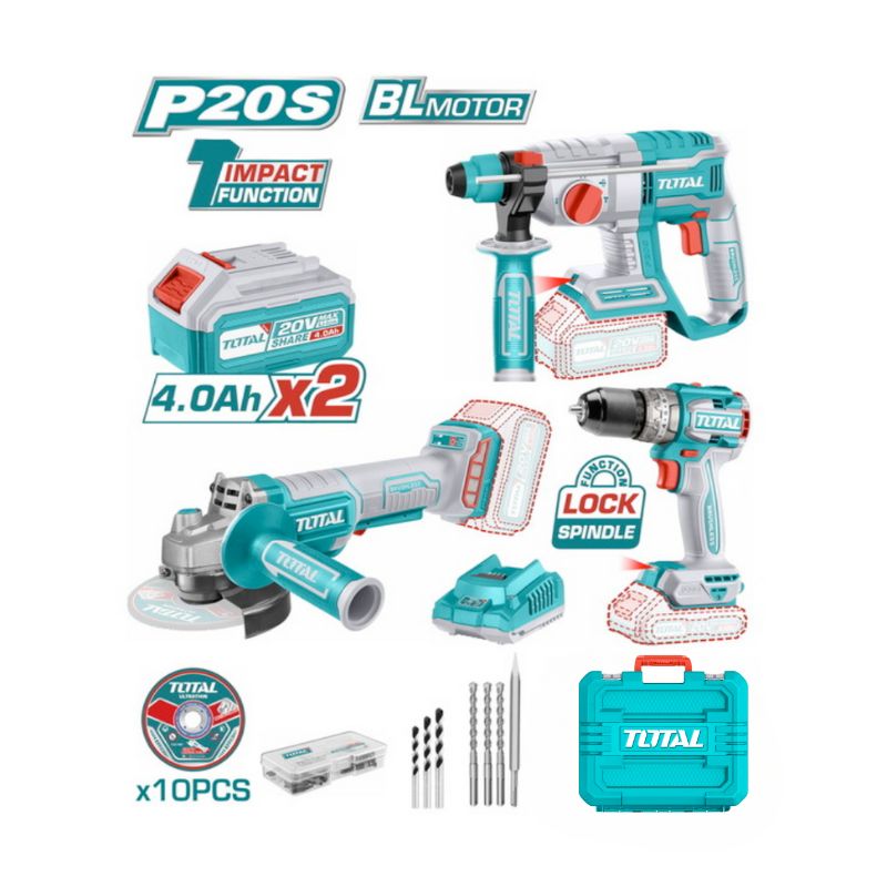 TOTAL KIT COMBO SANS FIL BRUSHLESS 3 PCS  