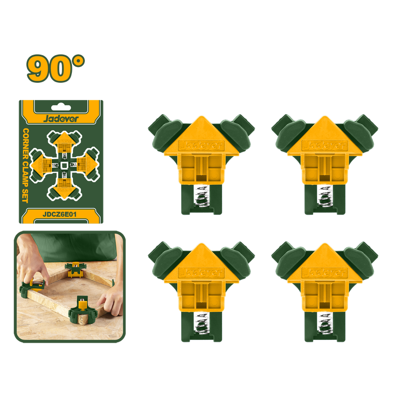 JADEVER JEU DE 4 SERRE JOINT D ANGLE 90° JAD  [JDCZ6E01]