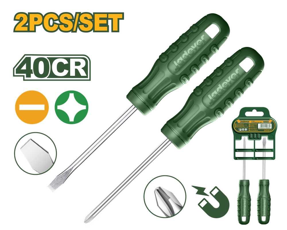 JADEVER JEU DE TOURNEVIS 2 PIÈCES  [JDSS2302]