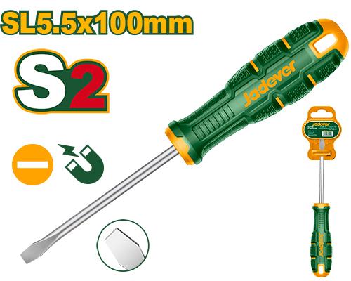 JADEVER TOURNEVIS PLAT SL1 5.5*100MM  