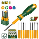 [JDSS1B10] JADEVER set of 10 interchangeable screwdrivers