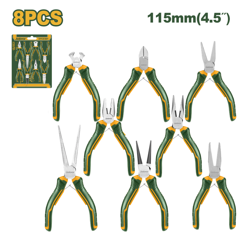 JADEVER JEU DE MINI PINCES 8 PIÈCES [JDPS1618]