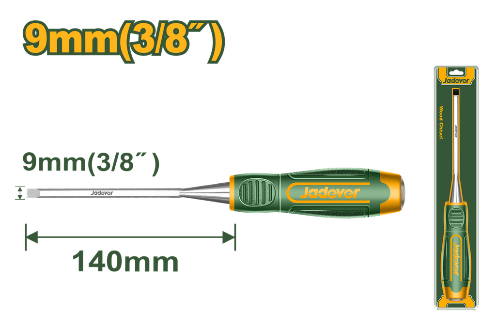 JADEVER CISEAU À BOIS 9MM-JDWC1209