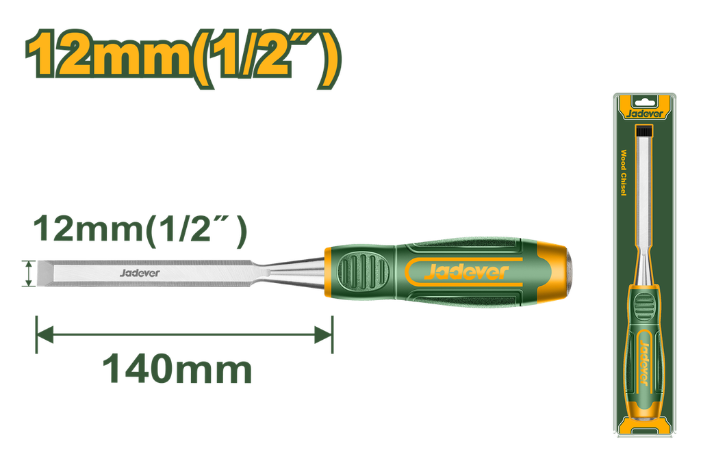 JADEVER CISEAU À BOIS 12MM-JDWC1212