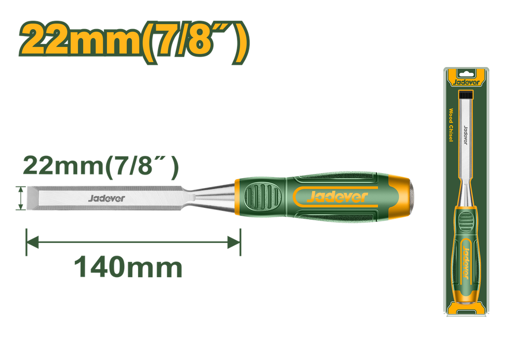 JADEVER CISEAU À BOIS 22MM-JDWC1222