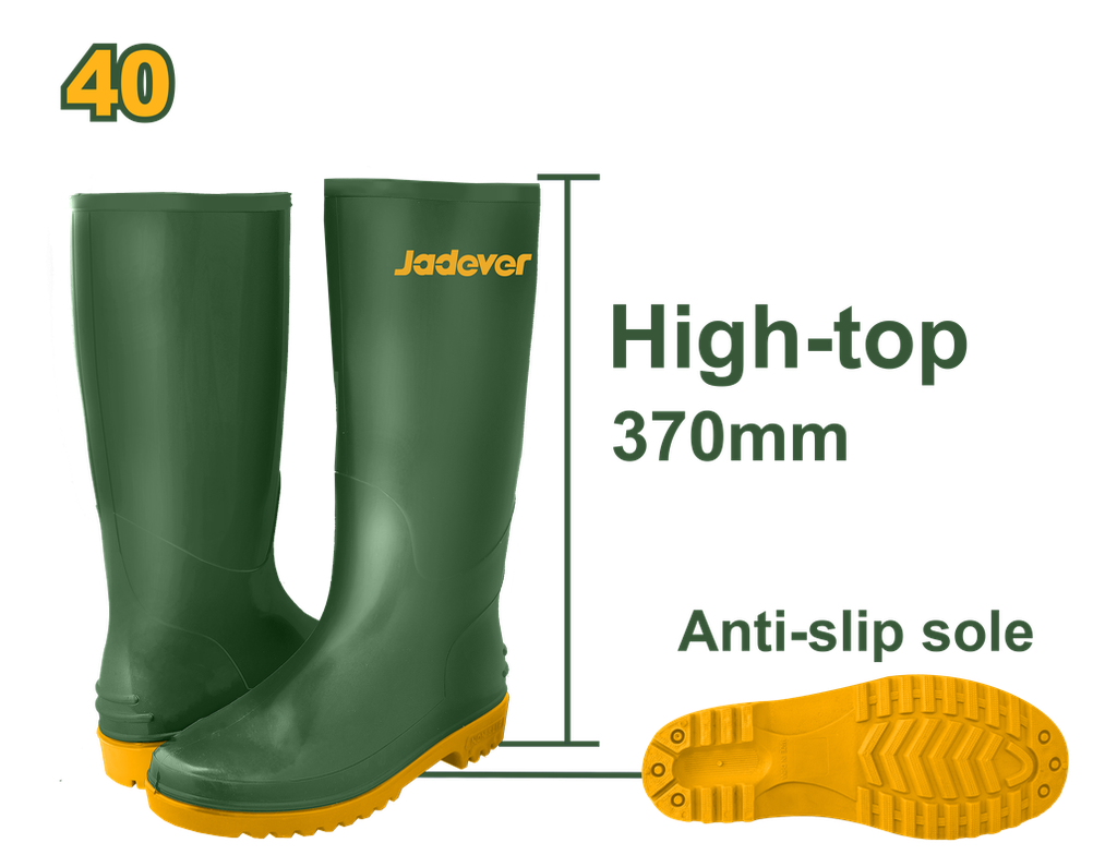 JADEVER BOTTES PVC VERT [JDRB1L40]