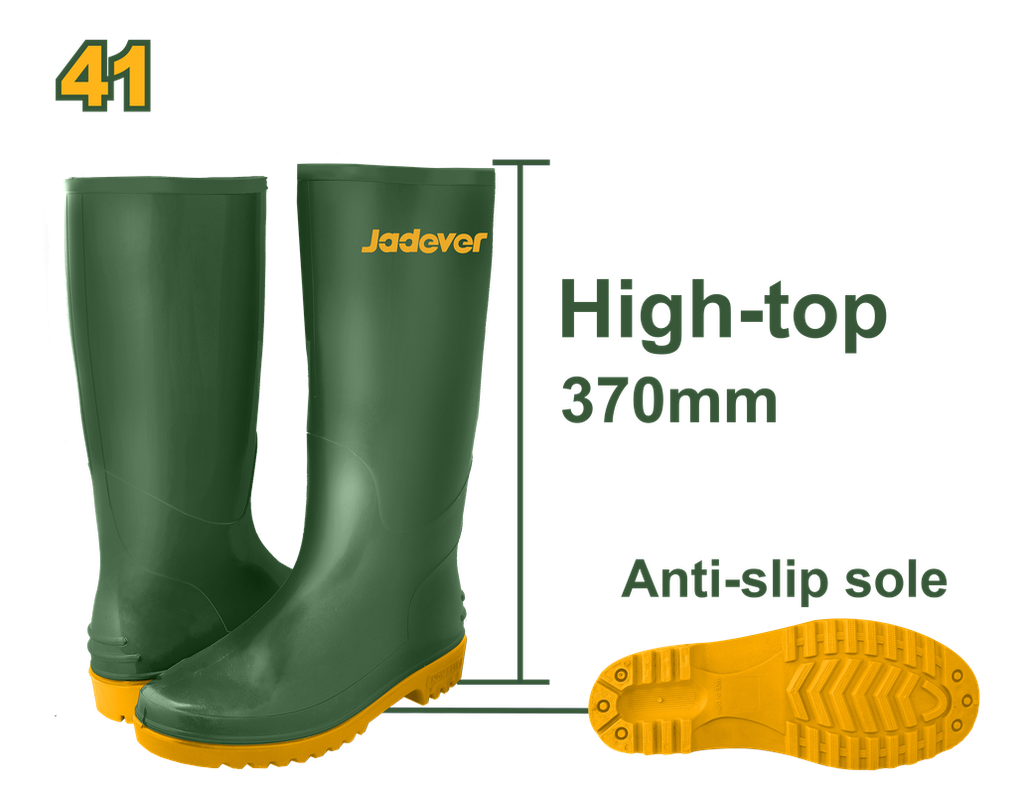 JADEVER BOTTES PVC VERT [JDRB1L41]