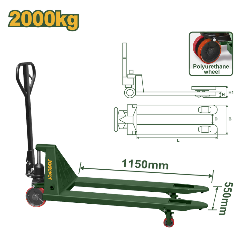 JADEVER manual pallet truck
