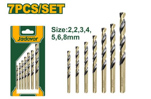JEU DE 7 FORETS HÉLICOÏDAUX HSS