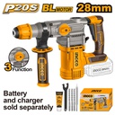 INGCO MARTEAU PERFORATEUR SDS PLUS 20V 28MM+6ACCESS  