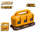INGCO CHARGEUR À BATTERIES 20V 4AH 6PORTS  