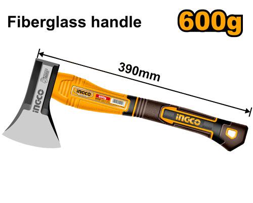 INGCO فأس 600 غ 390 مم رأس مطروق