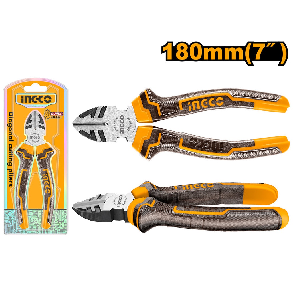 INGCO PINCE COUPANTE DIAGONALE180MM  