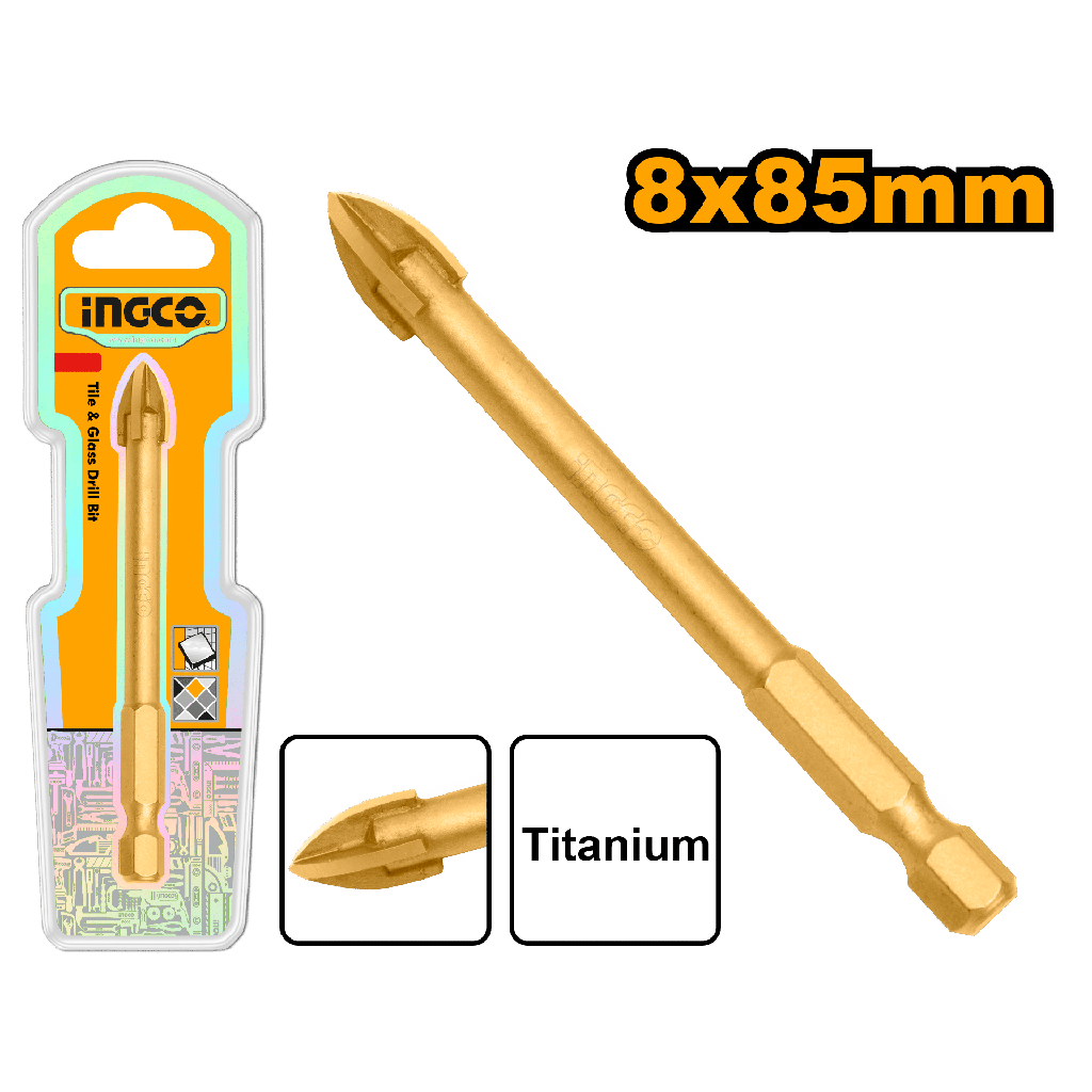 INGCO tile and glass drill bit 8*85MM