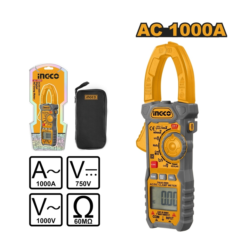 INGCO PINCE MULTIMÈTRIQUE CAT.III 1000V INGCO NR [DCM610001]