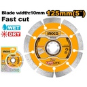 INGCO DISQUE DIAMANT 125MM  A EAU ET SEC [DMD011252]