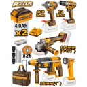 INGCO kit of 5 machines battery 4AH