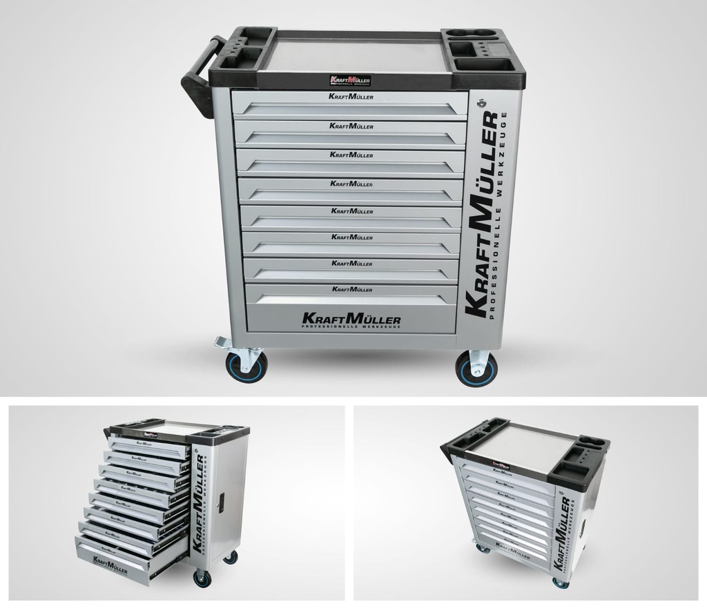 KRAFTMULLER SERVANTE A 8/8 TIROIRS REMPLI 356 PCS