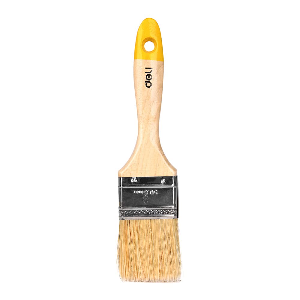 DELI paint brush wooden handle 2"