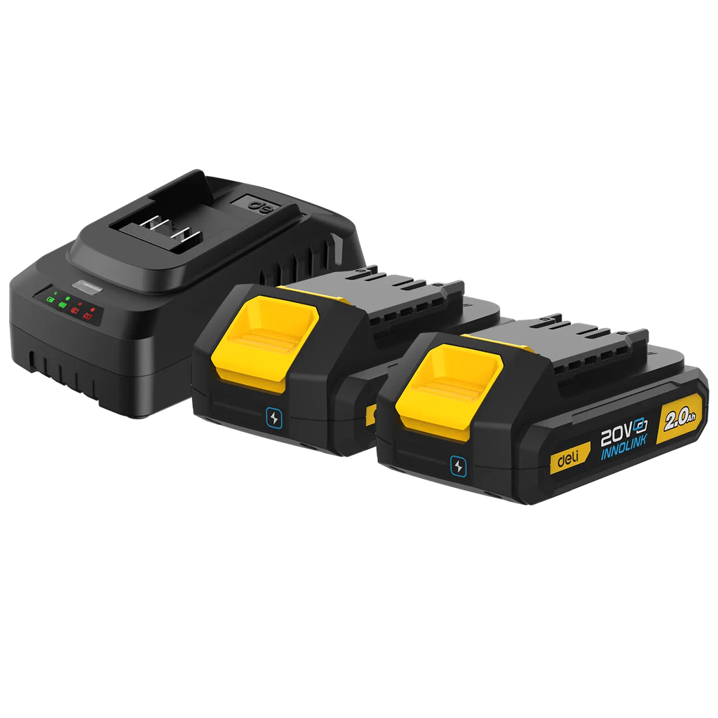 DELI Pack 2 Batteries et chargeur [DL-CM20A2E]