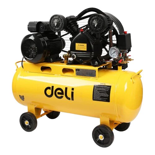 DELI Compresseur d’air à couroie 1500W 50L [DL-PKY0.12/8-E1]