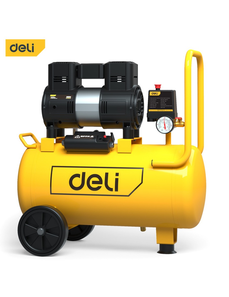 DELI ضاغط صامت 1.2 كيلوواط 25 ل