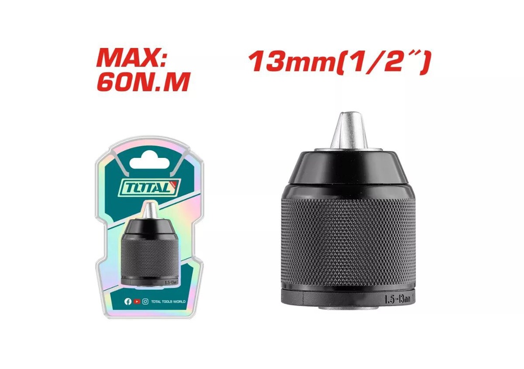 TOTAL keyless impact chuck 13MM