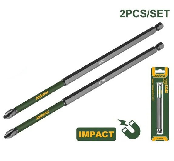 JADEVER EMBOUTS DE TOURNEVIS À CHOCS 250MM   JDSV6K66]