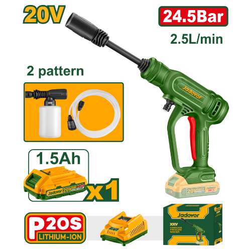 JADEVER NETTOYEUR HAUTE PRESSION SANS FIL [JDQX01202]