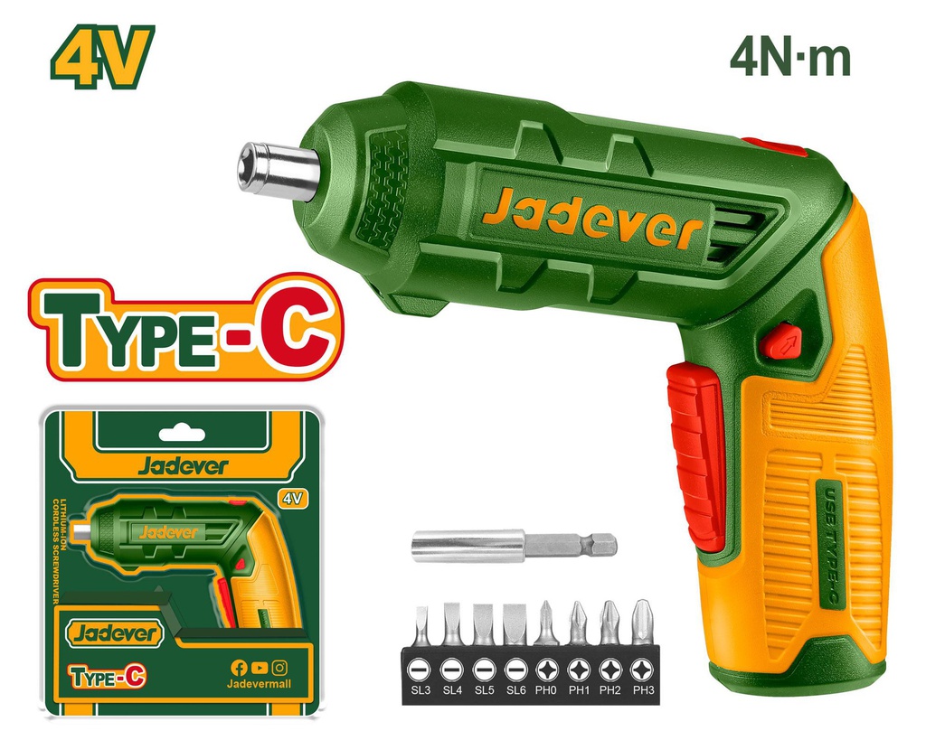 JADEVER CORDLESS SCREWDRIVER