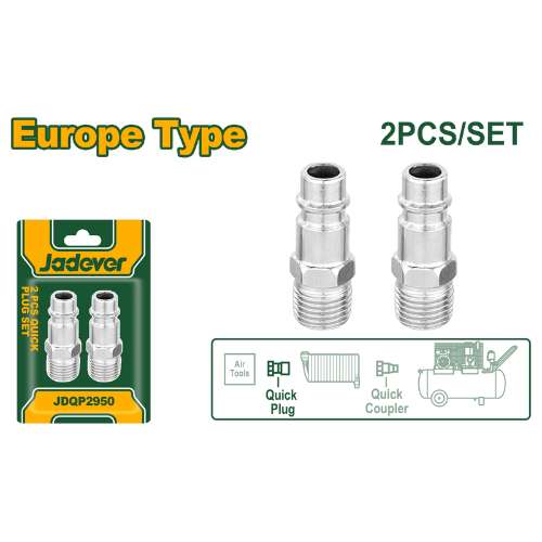 JADEVER 2 PCS KIT DE PRISE MALE RAPIDE  [JDQP2950]