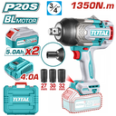 TOTAL IMPACT WRENCH 20V 1350NM