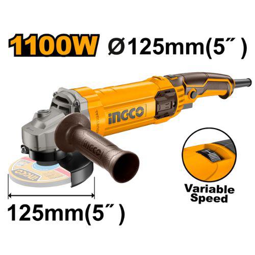INGCO MEULEUSE 125MM 1100W AVEC VARIATEUR  