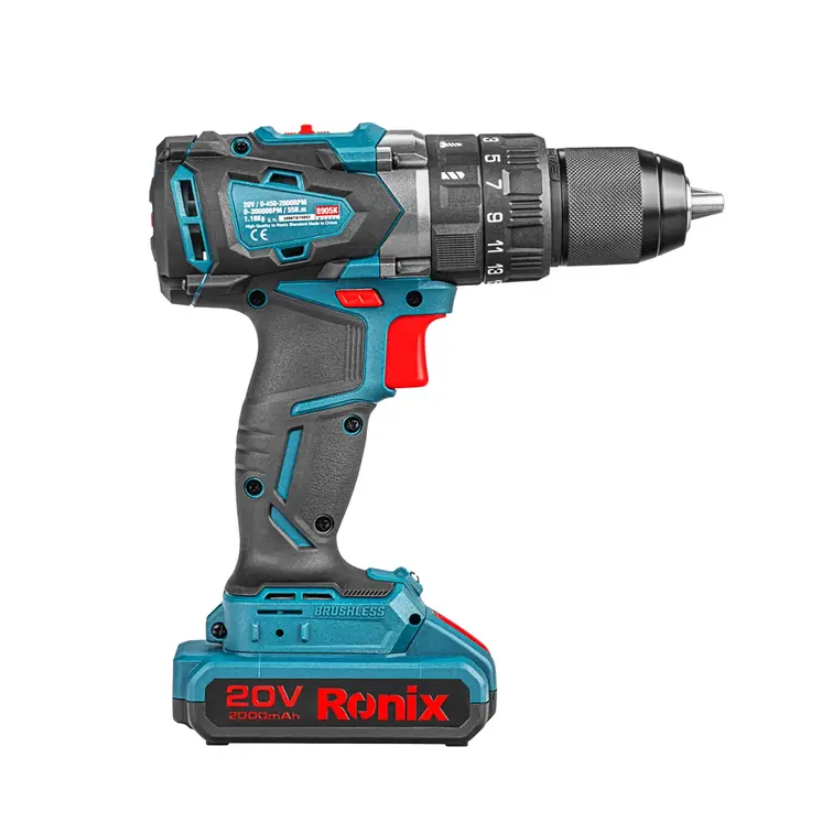 RONIX PERCEUSE VISSEUSE BRUSHLESS 20V 55NM+2 BAT [8905K]