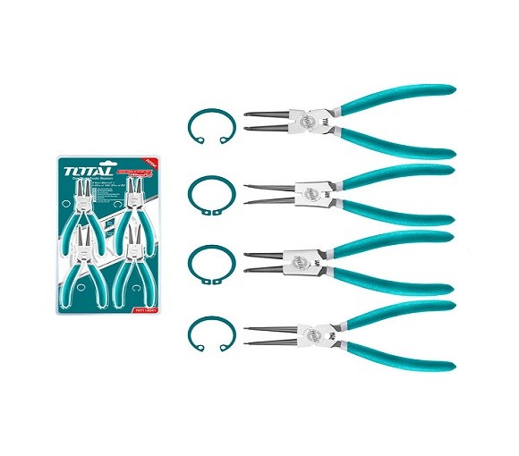 TOTAL SET OF 4 PLIERS CIRCLIPS THT114041 7″ TOOLS MAROC