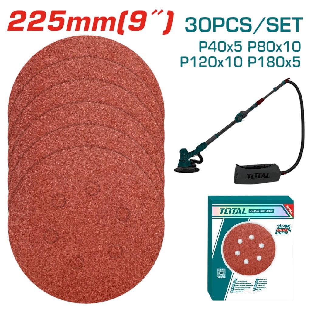 JEU DE FEUILLES ABRASIVES POUR PONCEUSE GIRAFFE 255MM