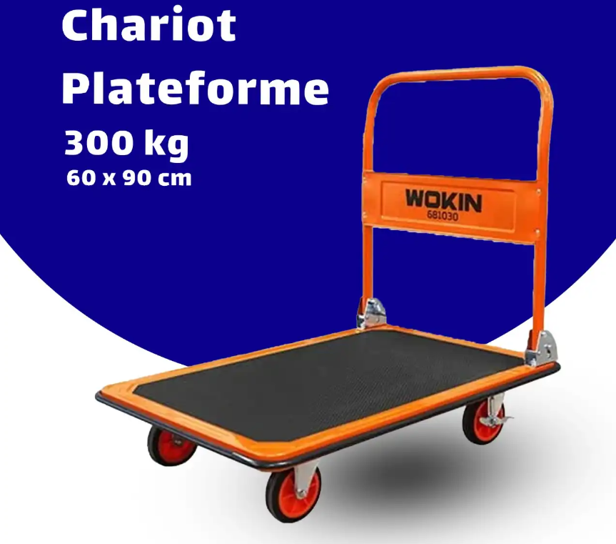 CHARIOT PLATE FORME 300KG WOKIN