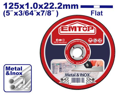 EMTOP DISQUE À TRONÇONNER 125X1,0 MM [EACD101251]