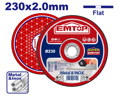 EMTOP DISQUE À TRONÇONNER 230X2,0 MM [EACD202303]