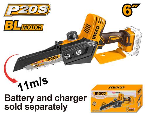 INGCO SAW BRUSHLESS POLE SAW 20V 15CM WITHOUT BATTERY WITHOUT CHARGER INGCO